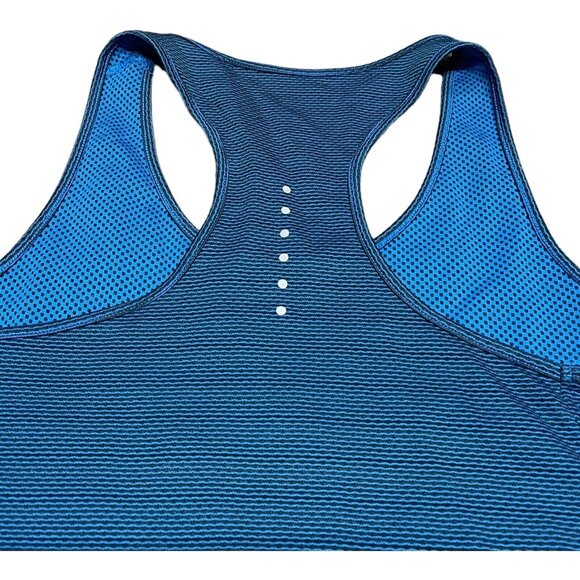 Nike Aeroreact Running Blue Racerback Tank Top Womens Large Athletic Tennis Golf - Picture 8 of 8